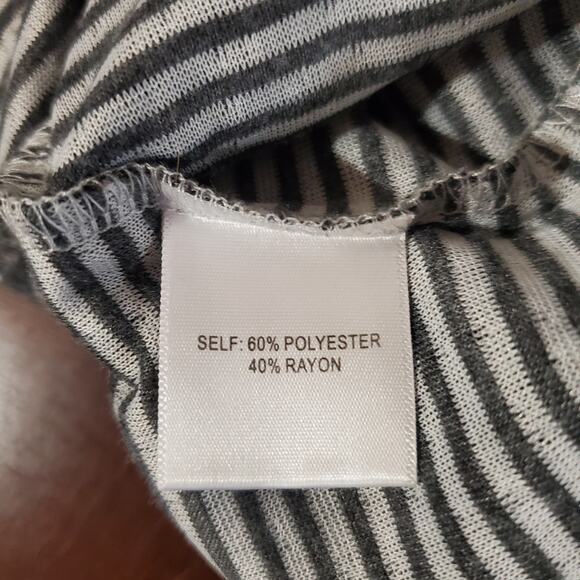 Rose + Olive Boat Neck Roll Tab Sleeve Speckle Knit Pullover Top Size 2X Striped - Picture 6 of 9